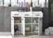 Kommode >BC 1065< in Weiß hochglanz aus MDF - 120x83x40cm (BxHxT)