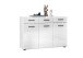 Kommode >BC 1065< in Weiß hochglanz aus MDF - 120x83x40cm (BxHxT)