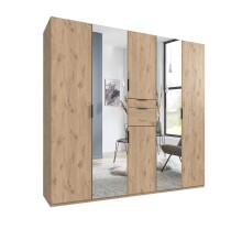 Drehtürenschrank >MOLDAU< in Viking Oak -...