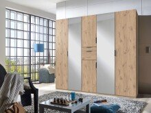 Drehtürenschrank >MOLDAU< in Viking Oak - 225x208x58cm (BxHxT)