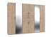 Drehtürenschrank >MOLDAU< in Viking Oak - 270x208x58cm (BxHxT)