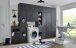 Aufsatzschrank >MULTIRAUMKONZEP< in Graphit - 40x40x40cm (BxHxT)