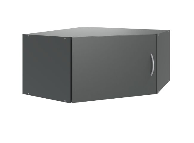 Aufsatzschrank >MULTIRAUMKONZEPT< in Graphit - 80x40x80cm (BxHxT)