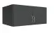 Mehrzweckschrank >MULTIRAUMKONZEP< in Graphit - 80x40x40cm (BxHxT)