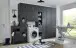 Mehrzweckschrank >MULTIRAUMKONZEP< in Graphit - 80x40x40cm (BxHxT)