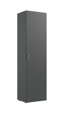 Mehrzweckschrank >MULTIRAUMKONZEP< in Graphit - 50x185x40cm (BxHxT)