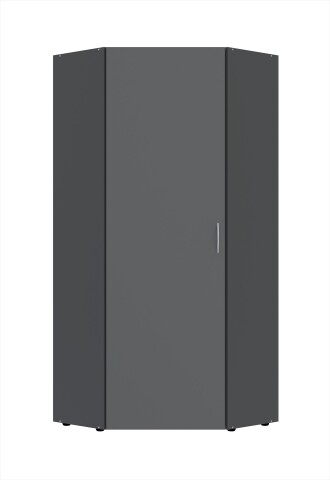 Eckschrank >MULTIRAUMKONZEPT< in Graphit - 80x185x80cm (BxHxT)