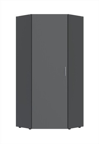 Eckschrank >MULTIRAUMKONZEPT< in Graphit - 80x185x80cm (BxHxT)