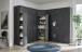 Eckschrank >MULTIRAUMKONZEPT< in Graphit - 80x185x80cm (BxHxT)