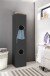 Mehrzweckschrank >MULTIRAUMKONZEPT< in Graphit - 40x185x40cm (BxHxT)
