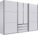 Schwebetürenschrank >MAGIC< in WEISS - 300x216x65cm (BxHxT)