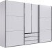 Schwebetürenschrank >MAGIC< in WEISS - 300x216x65cm (BxHxT)