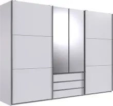 Schwebetürenschrank >MAGIC< in WEISS -...