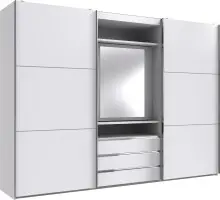 Schwebetürenschrank >MAGIC< in WEISS -...