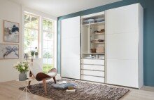Schwebetürenschrank >MAGIC< in WEISS -...