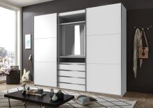 Schwebetürenschrank >MAGIC< in WEISS -...