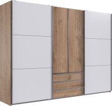 Schwebetürenschrank >MAGIC< in PLANKENEICHE +...