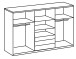 Schwebetürenschrank >MAGIC< in PLANKENEICHE + WEISS - 300x216x65cm (BxHxT)