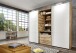 TV-Schrank >MAGIC< in PLANKENEICHE + WEISS - 300x216x65cm (BxHxT)