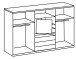 TV-Schrank >MAGIC< in PLANKENEICHE + WEISS - 300x216x65cm (BxHxT)