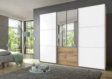 Schwebetürenschrank >MAGIC< in PLANKENEICHE +...