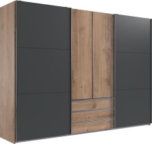 Schwebetürenschrank >MAGIC< in PLANKENEICHE NB...