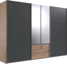 Schwebetürenschrank >MAGIC< in PLANKENEICHE NB...