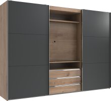 Schwebetürenschrank >MAGIC< in PLANKENEICHE NB...