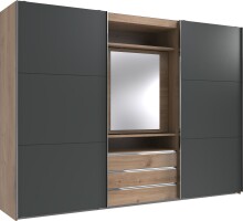 Schwebetürenschrank >MAGIC< in PLANKENEICHE NB...