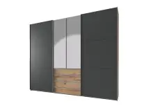 Schwebetürenschrank >MAGIC< in PLANKENEICHE NB...
