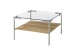 Couchtisch >GLASGOW< in eichefarben aus Eiche furniert HWP  - 65x65x46cm (LxBxH)