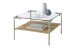 Couchtisch >GLASGOW< in eichefarben aus Eiche furniert HWP  - 65x65x46cm (LxBxH)