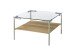 Couchtisch >GLASGOW< in eichefarben aus Eiche furniert HWP  - 65x65x46cm (LxBxH)