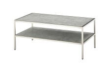 Couchtisch >ORINOCO< in Keramik-Optik grau aus Glas...