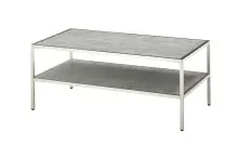 Couchtisch >ORINOCO< in Keramik-Optik grau aus Glas...