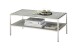 Couchtisch >ORINOCO< in Keramik-Optik grau aus Glas - 60x110x45cm (LxBxH)