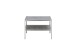 Couchtisch >ORINOCO< in Keramik-Optik grau aus Glas - 64x64x45cm (LxBxH)