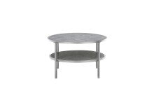 Couchtisch >ORINOCO< in Keramik-Optik grau aus Glas - 75x75x45cm (LxBxH)