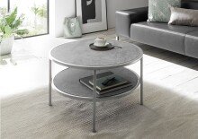 Couchtisch >ORINOCO< in Keramik-Optik grau aus Glas...