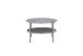 Couchtisch >ORINOCO< in Keramik-Optik grau aus Glas - 75x75x45cm (LxBxH)