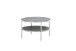Couchtisch >ORINOCO< in Keramik-Optik grau aus Glas - 75x75x45cm (LxBxH)