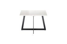 Couchtisch >MIRAMAR< in weiß aus Marmor weiß - 65x65x44cm (LxBxH)