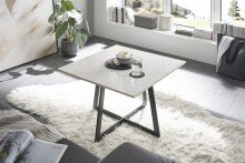 Couchtisch >MIRAMAR< in weiß aus Marmor...