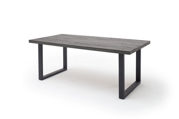 Esstisch >SONORA< in MDF Mooreiche aus MDF - 100x200x77cm (LxBxH)