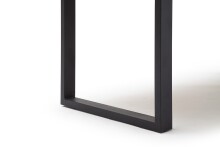 Esstisch >SONORA< in MDF Mooreiche aus MDF - 100x200x77cm (LxBxH)