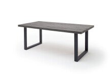 Esstisch >SONORA< in MDF Mooreiche aus MDF - 100x200x77cm (LxBxH)
