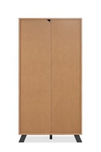 Highboard >Medan< in Artisan Oak / anthrazit  - 80x156x40cm (BxHxT)