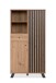 Highboard >Medan< in Artisan Oak / anthrazit  - 80x156x40cm (BxHxT)