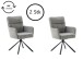 Esszimmerstuhl >Urbain / Utica< 2er-Set in grau aus hochwertigem Bezugsstoff - 60x92x67 (BxHxT)