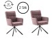 Esszimmerstuhl >Urbain / Utica<  2er-Set in himbeer - 60x92x67 (BxHxT)